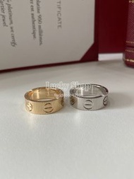 全新🌸 Cartier 卡地亞 LOVE系列 寬版豎紋螺絲戒指 18K金（Au750）