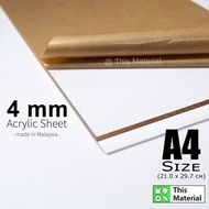 4 mm A4 Acrylic Sheet