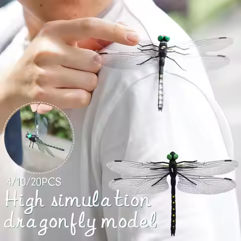 Simulation Dragonfly Insect Model Mosquito Repellent Outdoor Hanging Ornaments Realistic Insects Dra