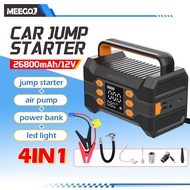MeeGoo 12V 4 in 1 Car Battery Car Jumper Powerbank Charger 26800mAh Car Jump Starter Power Supply En