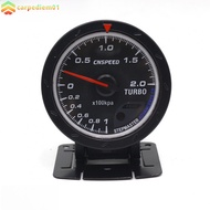 Turbo Boost Gauge Abs Material Construction 60mm Boost Gauge For Daily Driving