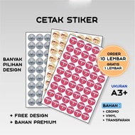 Sticker printing - Label stickers - Cutting/ Print sticker label/ Packaging Logo - Print A3+ sticker