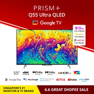 PRISM+ Q55 Ultra | 4K QLED Google TV | 55 inch | Quantum Colors | Google Playstore | Inbuilt Chromecast