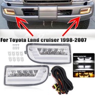 LED Fog Lights For TOYOTA LAND CRUISER 100 LC100 UZJ100 FZJ100 1998-2008 Dynamic DRL Headlights Turn