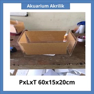 Acrylic Aquarium LxWxH 60x15x20cm