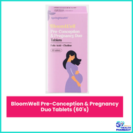 BloomWell Pre-Conception & Pregnancy Duo Tablets (60s) (folate/folic acid choline)