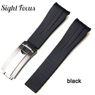 Curved 20mm Watch band for Rolex GMT-Master II SUBMARINER Yacht Master II Watch Band Dual Time DAYTO