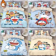 多啦A夢 叮噹 床單套裝 床上用品 枕頭袋 床笠 靜香 小夫 胖虎 多啦美 Doraemon 被套 枕套 大雄 禮物 送禮 禮物 公仔