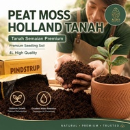 4L PEAT MOSS HOLLAND TANAH / MEDIUM SEMAIAN ORGANIK TERBAIK/ TAHAN PEAT  /SEEDLING SOIL/ 泥炭土