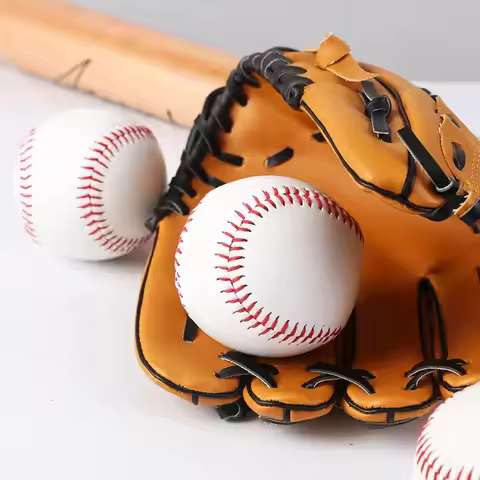 1PC Baseball No. 9 Softball Hard Ball Softball Craft Ball Sports Equipment White Safety Men'S Baseba