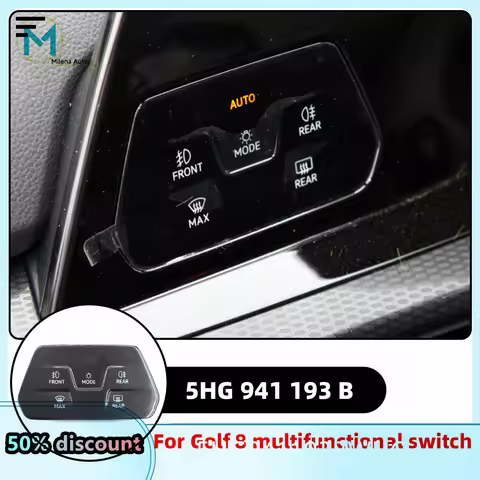 For VW Golf MK8 OEM Touch Screen Auto Headlight Light Switch Fog Lamp Button 5HG 941 193/193B 5HG941