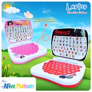 [AFive] Laptop Belajar Bahasa 4in1 Mainan Edukasi Anak Kreativitas Keterampilan Kognitif Seru