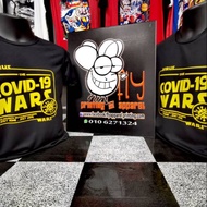 Baju Tshirt Covid-19 Murah Viral 100% Cotton