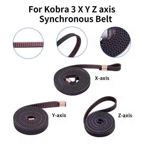 For Anycubic Kobra 3 Combo Synchronous Belt X-axis Y-axis Z-axis 6mm/8mm Width Belt High Quality 3D 