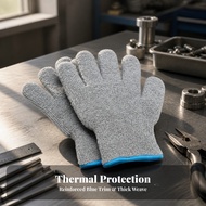 Heat-Resistant Gloves Breathable Heat Resistant Gloves Comfortable Long-Lasting for Bakers, Oven, Ba