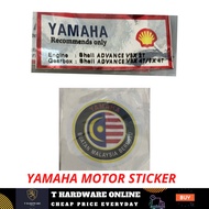 SHELL CHROME YAMAHA RECOMMEND STICKER STIKER VSX 2T 4T (ONE SET 2 PCS)