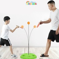 Table tennis toy, can train children's reflexes, practice baseball with 2 wooden rackets and 3 balls