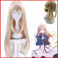 NS Japan Anime Violet Evergarden Cosplay Violet Evergarden Shoes Wig Set Women Costume Dress Hallowe
