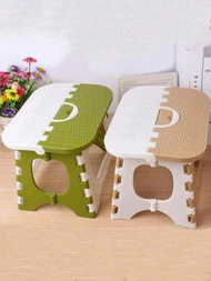 1 件便攜式塑膠折疊凳加厚戶外釣魚凳、露營椅,節省家庭空間