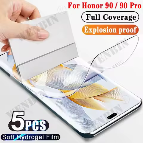5 Pcs Hydrogel Film For Honor 90 100 200 300 Pro Lite Magic 7 6 5 Pro Lite X9A X8A X7A X9B X8B X7B F