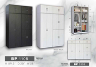 M1108 L7 X H6 Feet Swing Door Wardrobe / Wardrobe with Large hanging space / Almari Baju / Almari B