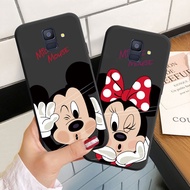 Casing For Samsung Galaxy A6 A6+ A8 A8+ Plus A7 A9 2018 Soft Silicoen Phone Case Cover Mickey and Minen