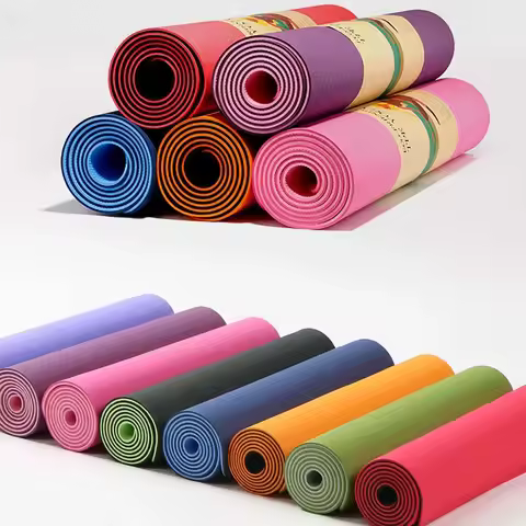 6mm TPE Yoga Mat For Beginner Non-slip Mat Yoga Sports Exercise Pad With Position Line For Home Fitn