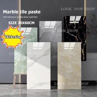 加厚墙纸 30x60cm Marble Wall Tile Paper Kitchen Wall Sticker Wall Paper Bathroom Wallpaper Waterproof Ti