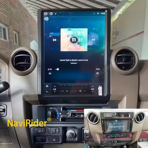 For Toyota Land Cruiser LC70/LC75/76 128G Android 13 12.1Inch Stereo Car Multimedia GPS Navigation P