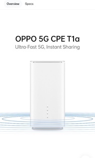 Oppo 5g CPE T1a Router- 4g/5g SIM Card to WIFI 6 speeds