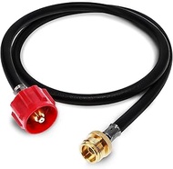 Gas One 4 ft Propane Hose 1lb to 20lb Adapter Hose - 16.4 oz to 20 lb Propane Tank QCC1/ Type 1 - Al