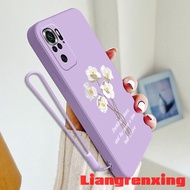 Casing REDMI NOTE 10 4G XIAOMI REDMI NOTE 10S REDMI NOTE 10 PRO 4G phone case Softcase Liquid Silicone Protector Smooth shockproof Bumper Cover new design Flower Love YTBH01