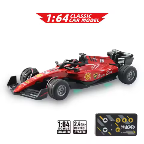 Hotfree 1/64 Mini RC F1 Racing Car, Pocket Size 2.4GHz Portable Drift Car with Remote & App Control,
