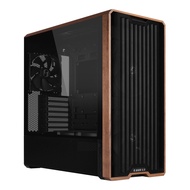 LIAN LI LANCOOL 217 BLACK / WHITE Genuine Wood Computer Case Mid-Tower ATX PC Case with 5 Pre-Instal
