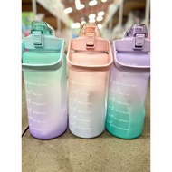 Pastel Color Water Bottle 2 Liters Pack