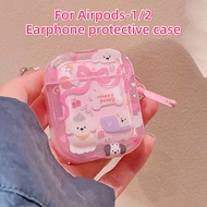 Cartoon Cute Earphone Protective Case Pink Dazzling Puppy Earphone Case Suitable for Airpods 3