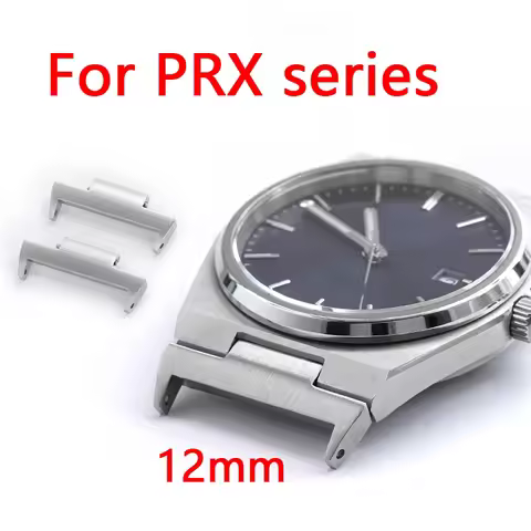 12mm Stainless Steel Adapter for Tissot PRX Series T137.407/T137.410 Super Player Solid Metal Quick 