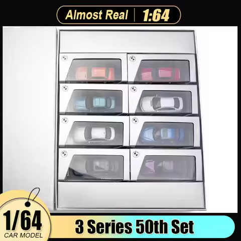 AR BOX 1/64 scale BW 3 Series 50th Anniversary Set Alloy car model holiday gift collection Classic c