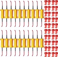 Xuhal 20 Pack 50W 6ohm Load Resistor Turn Signal LED Resistor Kit Fix Fast Flash Blink Error Code Fl