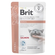 Brit Cat Pouch Renal (85g) Urine Kidney Diuretic Nephro Balance Electrolyte CKD Food Therapy
