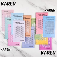 KARENGOODS 48PCS Cash Envelopes, Eave Money A6 100 Envelopes Cost Saving Card, Practical Euros USD 3