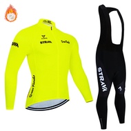 2020 STRNVN  Team Winter Cycling Clothing Breathable Ropa Ciclismo Long Sleeve MTB Bicycle Clothing