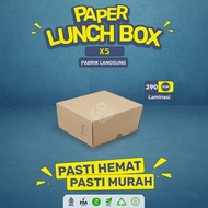 Paper Lunch Box XS Lunch Box Size XS Lunch Box (LB8K2-8.5x8.5x5 Cm)