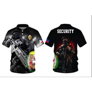 JERSEY SECURITY FULL PRINTING POLO SHIRT TSHIRT 3D Shirt Full Sublimation for Men Women Uniform code