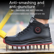 Safety Shoes High-top Men's Work Shoes Anti-smashing Steel Toe Shoes Anti-puncture Safety Boots Wate