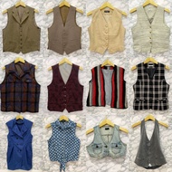 Defect Vest Blazer/ Vest Vintage/ Vest Outdoor Vest Wanita Vest Denim Vest Knitted Vest