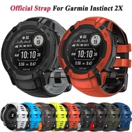Suitable for Garmin instinct 2X Strap Replacement Strap Liquid Silicone Two-Color Wristband Garmin Garmin instinct 2X Watch Strap Men Women Accessories Trendy