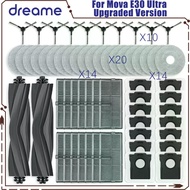 Dreame Mova E30 Ultra / Trouver E30 Ultra Vacuum Parts Main Tricut Roller Side Brush Hepa Filter Mop