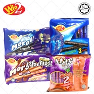 WIN2 MOROLL CRUNCH WAFER STICKS /WIN2 CHOCOLATE COATING WITH CHOCOLATE FILLING/ WIN2 1MOROLL CHOCO C