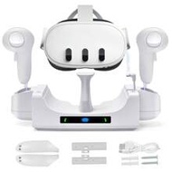VR Charging Dock For O-Quest3/3S Headset And Controllers, Fast Charging With Wall Mount Bracket And 